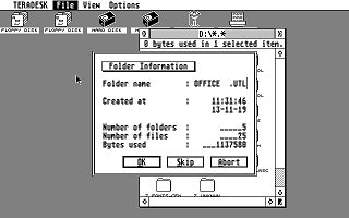 Tera Desktop atari screenshot